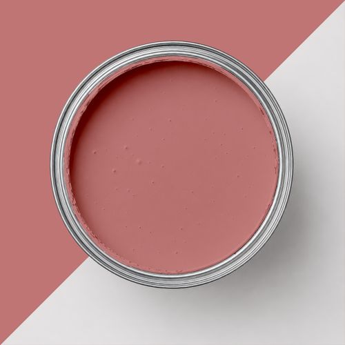 Geöffnete Farbdose mit Farbe "Hibiskus Rot"