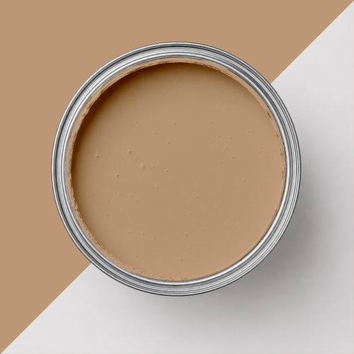 Geöffnete Farbdose mit Farbe "Terrakottaseele"