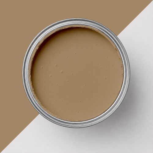 Geöffnete Farbdose mit Farbe "Wüstenpfad"